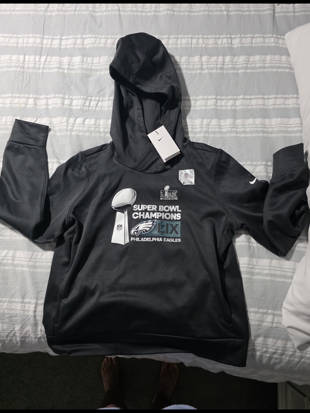 Nike Black Philadelphia Eagles Super Bowl LII Champions Hoodie
